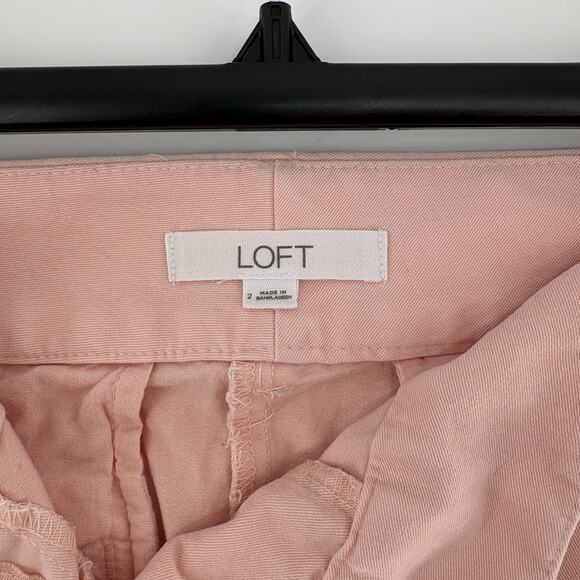 Loft Riviera Shorts 4” Inseam Soft Pink/Peach Womens Size 2 - Picture 5 of 9